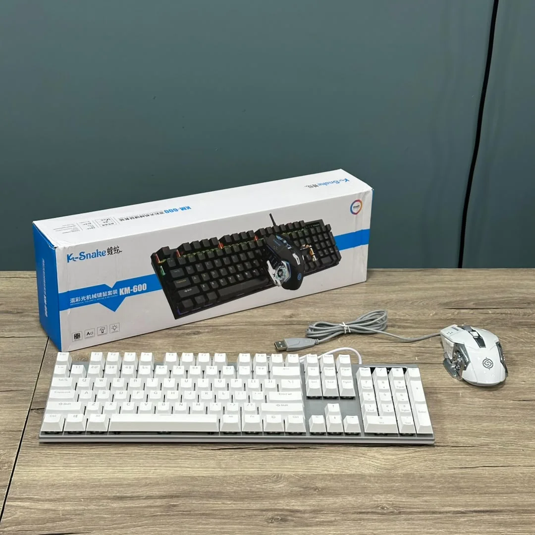 COMBO CLAVIER MECANIQUE MOUSE GAMING K-SNAKE KM-600 2IN1 RGB